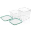 Gibson 2 Piece Plastic Stackable Container Set with Lids - 2 of 4