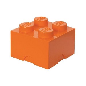 Room Copenhagen LEGO Storage Brick 4, Bright Orange - 1 of 3