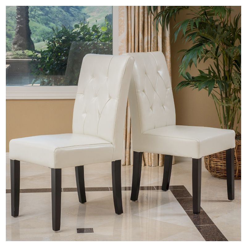 Set of 2 Taylor Fabric Dining Chair Natural Plain - Christopher Knight Home, 5 of 8