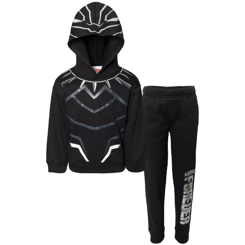 Marvel Avengers Black Panther Little Girls Cosplay T-Shirt Dress and Leggings  Outfit Set 