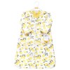 Hudson Baby Infant Girl Long Sleeve Plush Faux Fur Sleeping Bag, Wearable Blanket, Lemon - 2 of 2