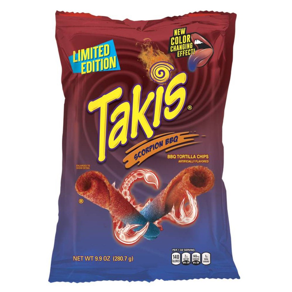 UPC 757528043216 - Takis Scorpion BBQ - 9.9oz | upcitemdb.com