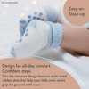 Cozyway Non-Slip Crew Grip Infant Socks, 6 Pack for Boys, Black/White/Gray/Aqua Blue/Sky Blue/Lime Green, 6-12 Months - 3 of 4