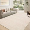 Washable Modern Abstract Rug Non Slip Low Pile Rug Soft Contemporary Throw Floor Cover Foldable Indoor Carpet for Living Room Bedroom Playroom - 3 of 4