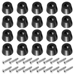 Unique Bargains Non Slip Corrosion Resistant Durable Rubber Material Rubber Feet 20 Pcs - 1 of 4