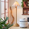 Rattan Floor Lamp with Scallop Shade Beige (Includes LED Light Bulb) - Opalhouse™ designed with Jungalow™ - image 2 of 4