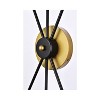 Elegant Lighting Lucca 11 inch bath sconce in black and brass - 4 of 4