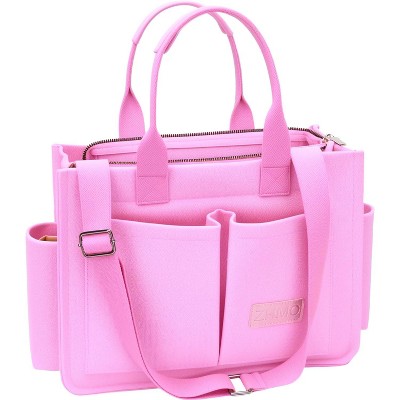 Tote Bag for Women With Compartments,Large Canvas Tote Women's Purse Crossbody Bags Work Laptop Book Bag Satchels Handbags