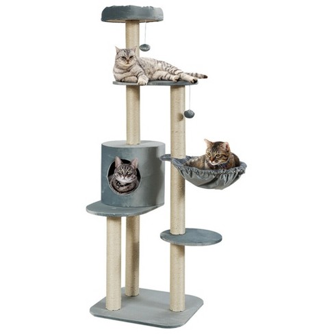 Climbing post outlet for cats