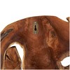 32"x32" Teak Wood Live Edge Wall Mirror Brown - Olivia & May: Nautical Coastal Decor, No Assembly Required - 3 of 4