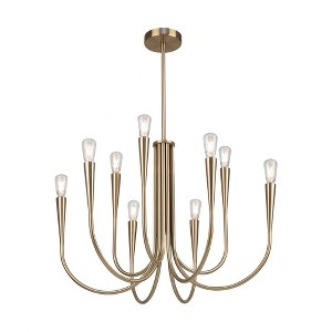 Artcraft Lighting Bronte 9 - Light Chandelier in  Brass - 1 of 4