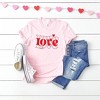 Simply Sage Market Women's Love Heart Stacked Short Sleeve Graphic Tee - 3 of 4
