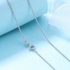 14K White Gold ball bead chain Necklace - 2 of 4