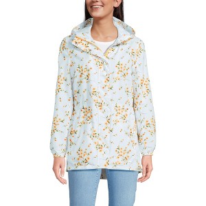 Lands' End Women's Squall Packable Waterproof Raincoat - 1 of 4