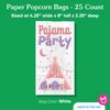 Big Dot of Happiness Pajama Slumber Party Popcorn Bags, Girls Birthday Party Favor Snack Treats, Free-Standing Individual White Paper Bags - 25 Count - 4 of 4