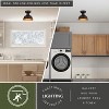 VAXCEL Cody Oil Rubbed Bronze and Light Gold Farmhouse Outdoor Flush Mount Ceiling Light - 3 of 4