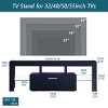 51" Modern TV Stand for 55 Inch TV with Glass Shelves,Entertainment Center for Living Room-Baofuwish - 4 of 4