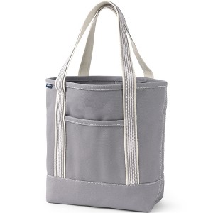 Lands' End Open Top Canvas Tote Bag - 1 of 4