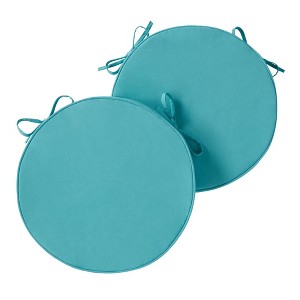 Kensington Garden 2pc 18" Round Outdoor Chair Pad - 1 of 4