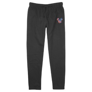 Junior's Mickey & Friends Tropical Small Logo Jogger Sweatpants - 1 of 3