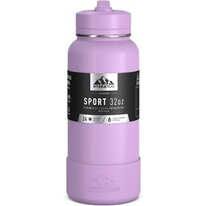 Hydrapeak Sport Stainless Steel Insulated Water Bottle With Spill Proof Straw Lid And Matching Rubber Sport Boot - 1 of 4