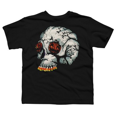 Boy's Design By Humans Halloween Skull By LVBArt T-Shirt