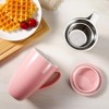 GustoWave 16 Oz Porcelain Tea Mug with Infuser and Lid – Microwave Safe, Ergonomic Handle, Lead-Free Glaze, for Loose Leaf Tea - 3 of 4