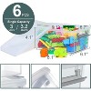 Summit Adventure 6 Packs Small Storage Bins with Lids 3.2 QT Plastic Storage Containers for Organizing Stackable Clear Storage Boxes - 2 of 4