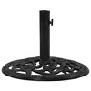 vidaXL Umbrella Base Patio Parasol Umbrella Stand Weighted Base Cast Iron - Black 18.9" x 18.9" x 13" - 4 of 4