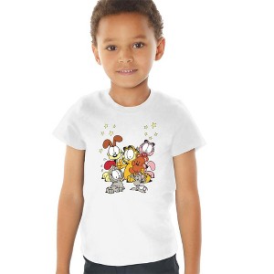 Toddler Boys' Garfield Friends Are Best T-Shirt White - 1 of 4