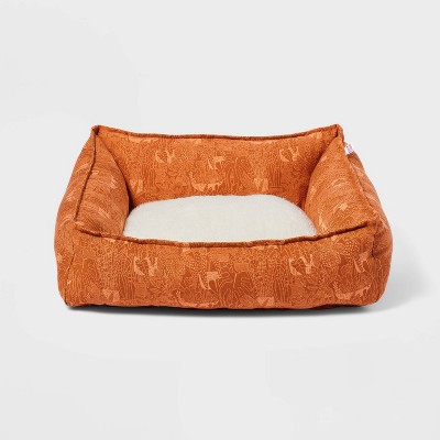 Cuddler Dog Bed Coral Orange Boots Barkley Target