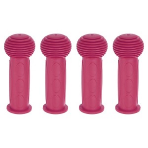Unique Bargains Rubber Non-Slip Mushroom 7/8 Inch Bike Handlebar Grips 2 Pairs 4.33" - 1 of 4