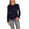 maison Jules Womens Lace Sleeve Pullover Blouse - 3 of 4