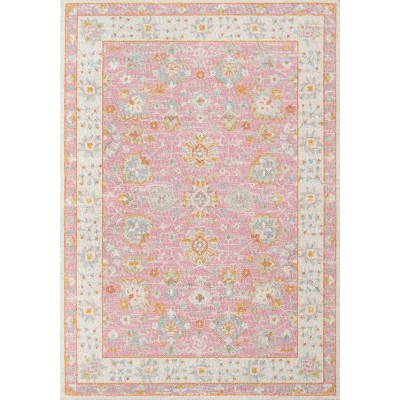 Engelman Oriental Beige/Pink Area Rug Mistana Rug Size: Rectangle 7'10 x 10