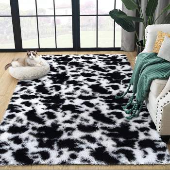 Area Rug Shaggy Rug Carpet for Living Room, Bedroom Dining Room Rug and Kitchen Office Nursery Non-Slip Plush Rug,