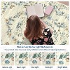 Acekool Washable Area Rug, Modern Floral Non-Slip Stain Resistant Low-Pile Carpet for Living Room Bedroom, Easy Care - 2 of 4