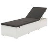 vidaXL Sunlounger Set White and Black PE rattan - 2 of 4