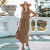 Women's Scoop Neck Side Slit Maxi Dress - Cupshe - 2 of 4