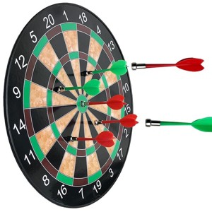 JuzToys Magnetic Dartboard Game with 6 Darts – 11.5″ Dart Board and Darts Set for Indoor/Outdoor Party Games, Dartboard Magnetic Target Game - 1 of 4