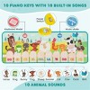 Angel Sar Kids Piano Play Mat with Animal Sounds, 10 Music Keys Foldable Keyboard Mat, Soft Portable Dance Mat for Indoor Outdoor Learning Gift - 4 of 4