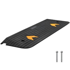 VEVOR Upgraded Rubber Threshold Ramp, 1" Rise Wheelchair Ramp Doorway, Natural Curb Ramp Rated 33069 lbs Load Capacity, Non-Slip Rubber Ramp - 1 of 4