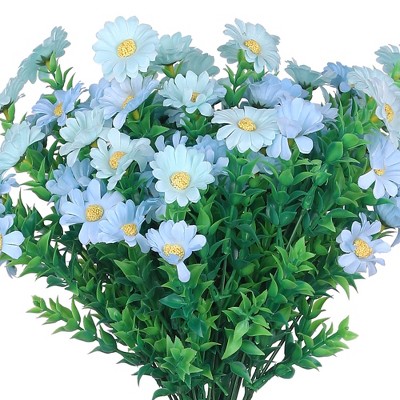 REGALWOVEN Wedding Home Decoration Artificial Daisies Flowers 13.8" 6 Pcs