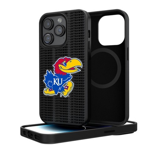 Keyscaper Kansas Jayhawks Text Backdrop Magnetic Phone Case For