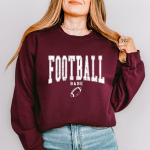 Simply Sage Market Varsity Football Babe Sweatshirt - 1 of 4