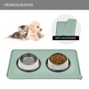 Kumasinova 22" x 14" Waterproof Pet Feeding Mat for Cat Dog Water Bowl with BPA Free Dogs Cats Food Mats Prevent Spill - 4 of 4