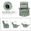 Irene 30.5" Wide Genuine Leather Manual Recliner with Rolled Arms | ARTFUL LIVING DESIGN - 4 of 4
