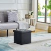 VECELO Folding Storage Ottoman Bench, Versatile Shoestool & Footstool, Bedroom Bench with Storage, Holds up to 660 lb - 4 of 4