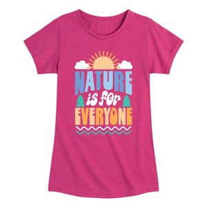 Girls' - Instant Message - Earth Day Fitted Short Sleeve Graphic T-Shirt - 1 of 4