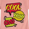 Girls' - Instant Message - Pop Art Bubbles Fitted Short Sleeve Graphic T-Shirt - 2 of 4