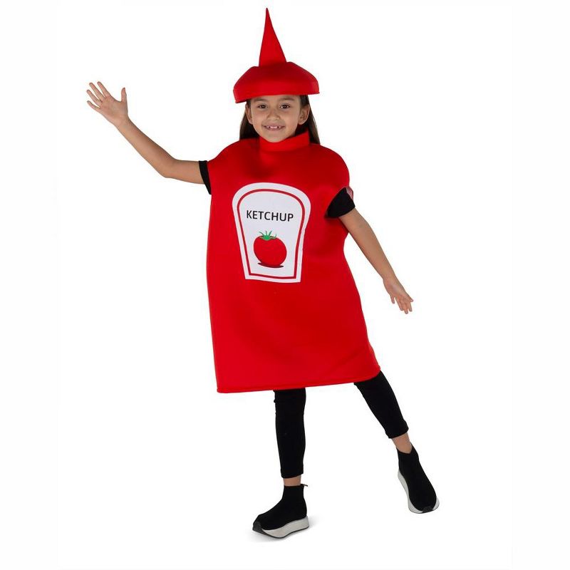 Dress Up America Ketchup Bottle Costume for Kids, 3 of 5